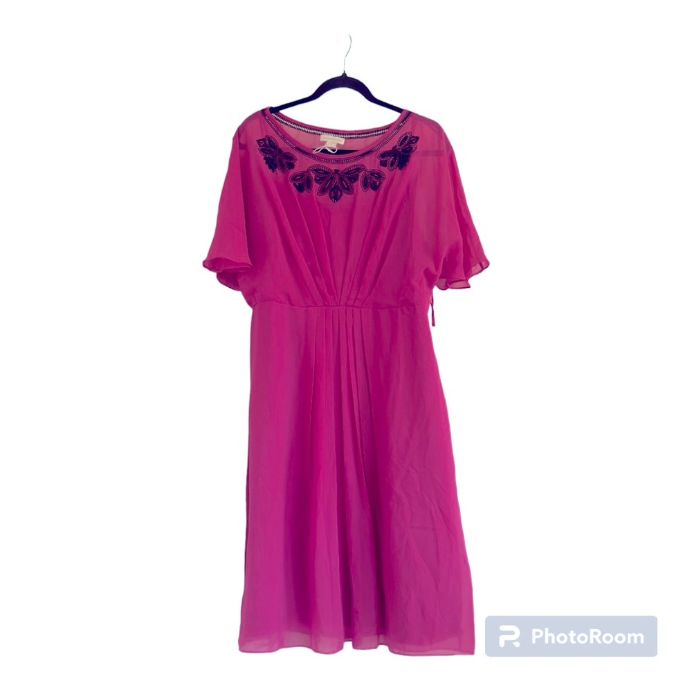 Monsoon Women's Midi casual Dress / Color: Pink/ Size: 12